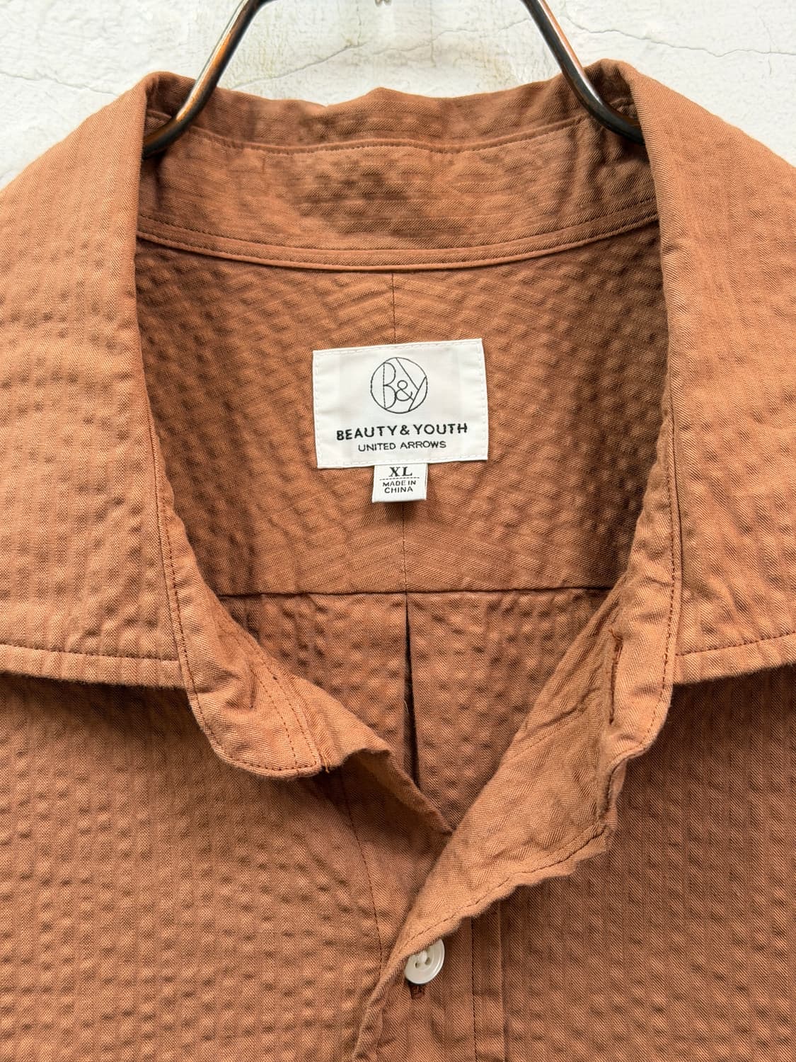 Beauty&Youth United Arrows 시어서커 반팔 셔츠 XL 상품이미지2