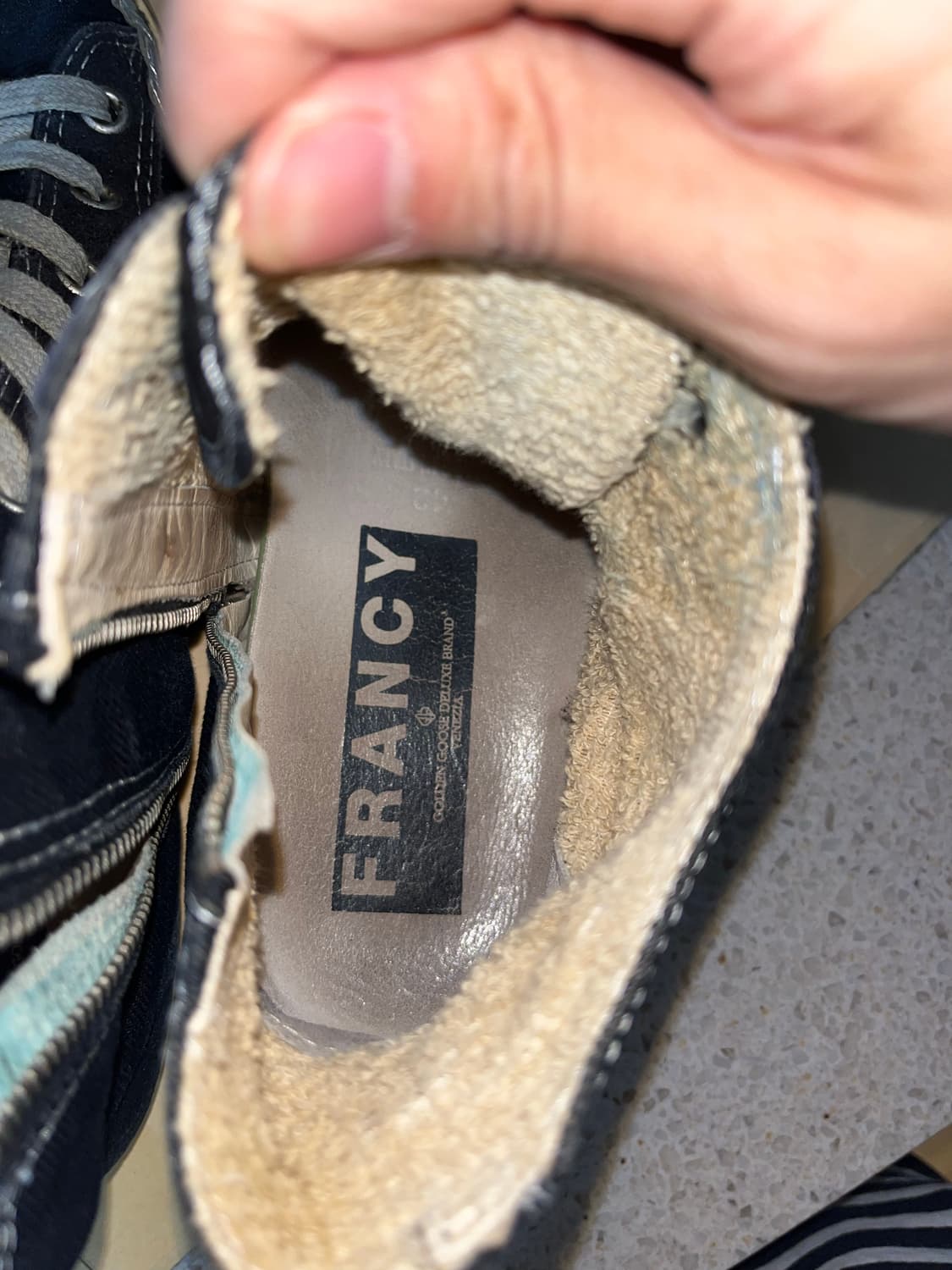 [42/270] 골든구스 프란시 하이탑 블랙 상품이미지9