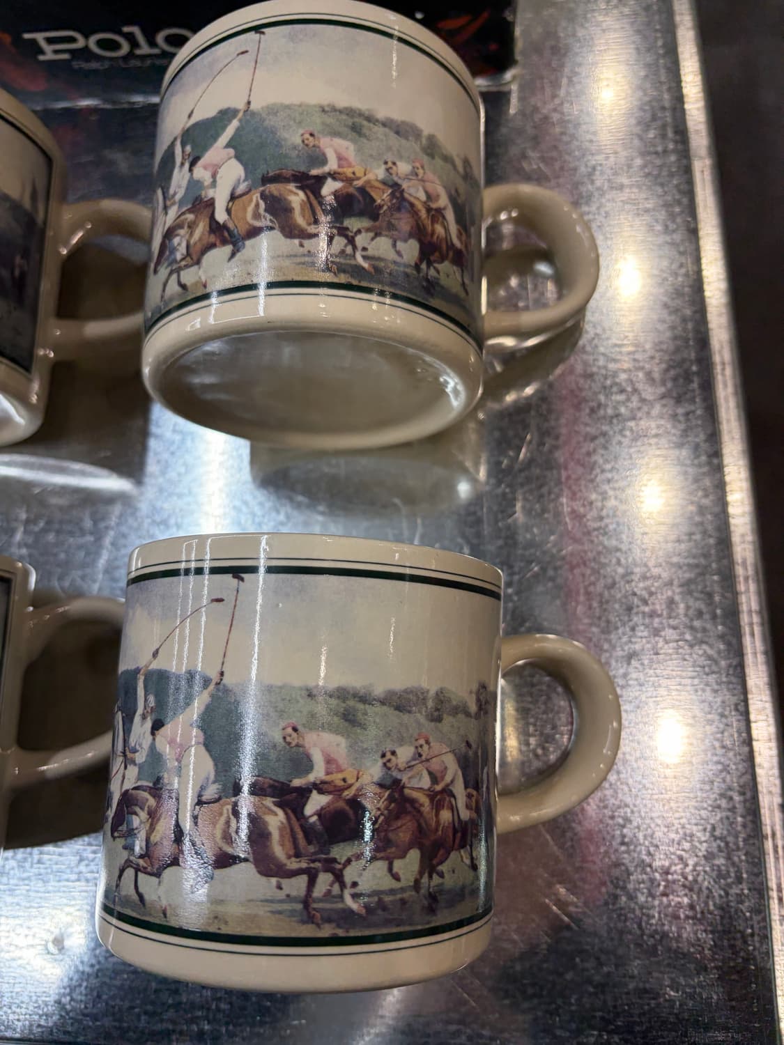 90s 폴로 랄프로렌 데드스탁 빈티지 머그컵 4개 상품이미지3