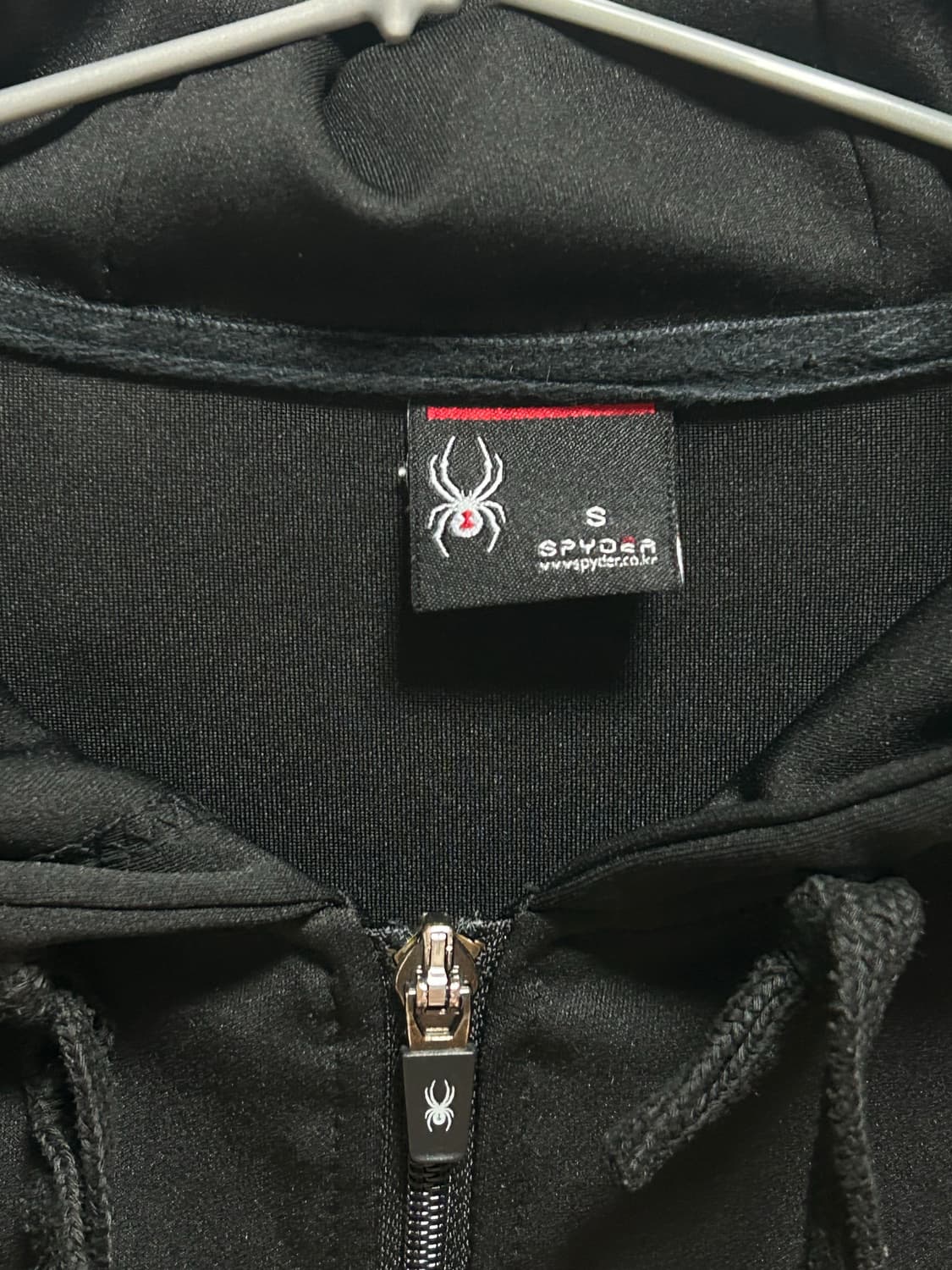 스파이더 블랙 후드 자켓 S 상품이미지3