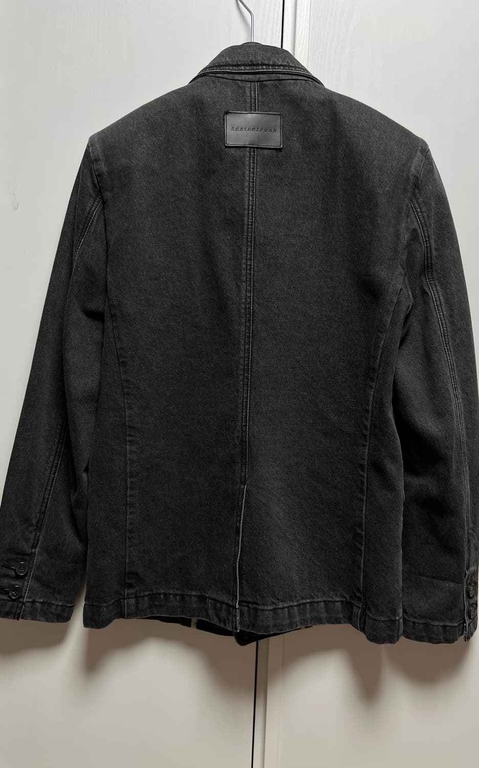 인스턴트펑크 블랙 데님자켓 청자켓 흑청 상품이미지4
