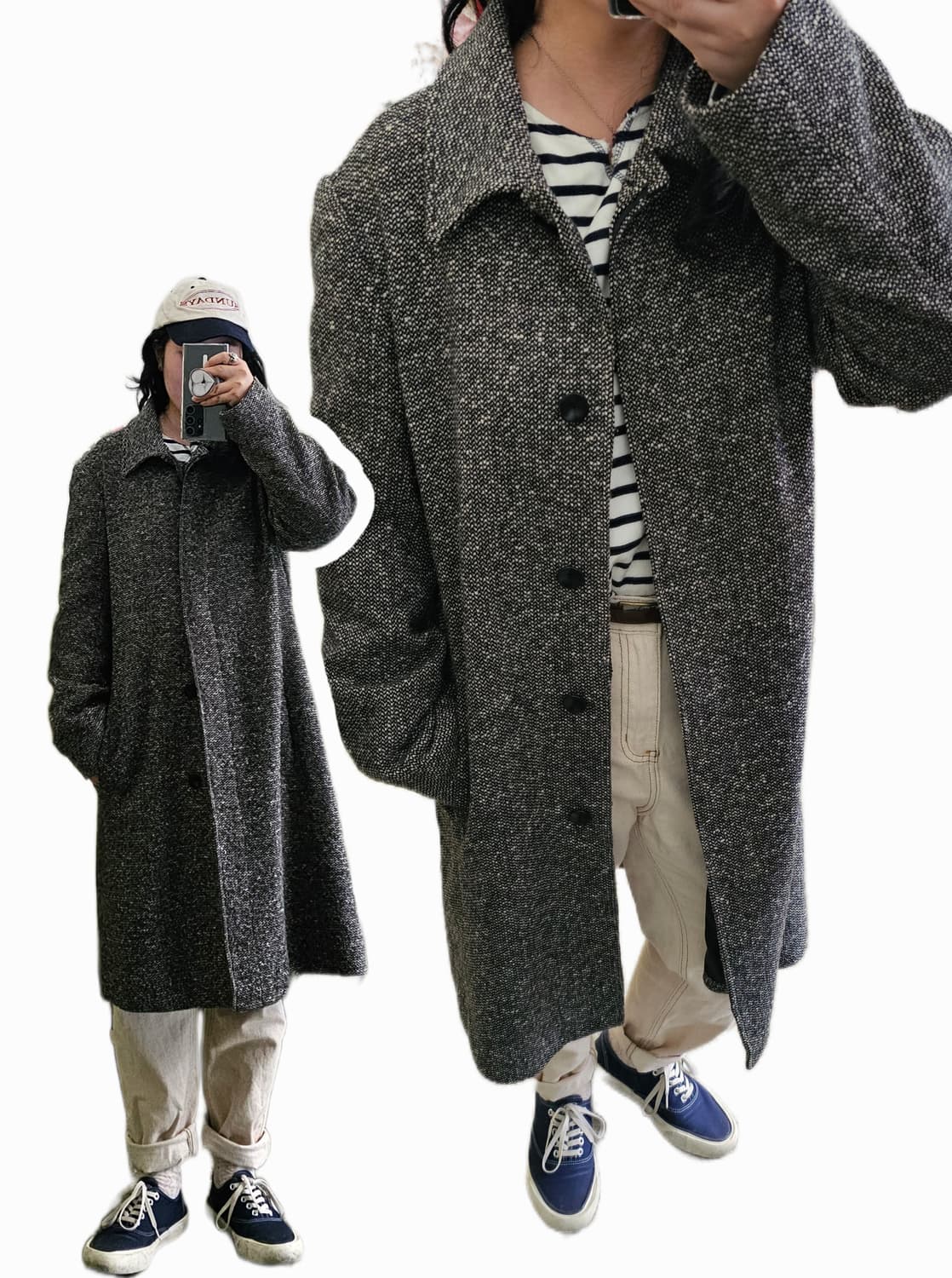 Eddie Bauer 헤링본 울코트 상품이미지2