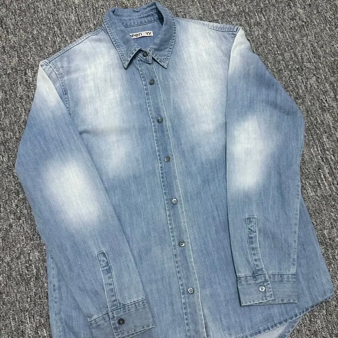 Open yy denim shirts 데님 셔츠 상품이미지2