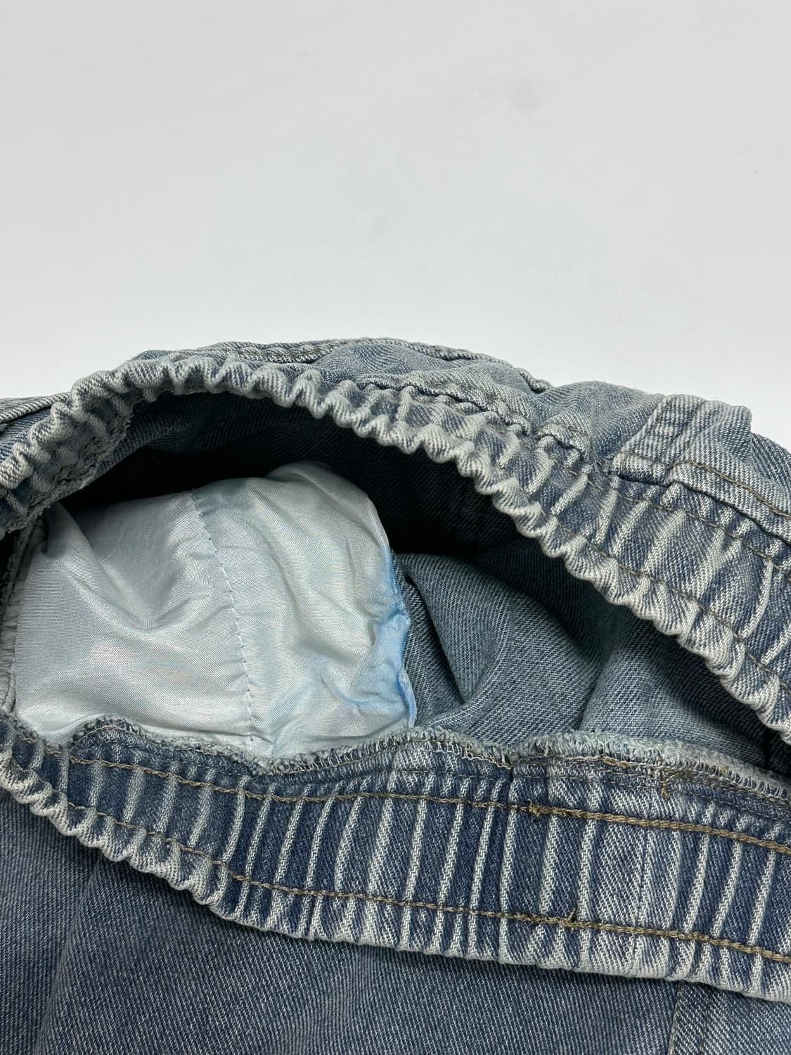 빈티지 밴딩 워싱 벌룬 데님팬츠 청바지 상품이미지4