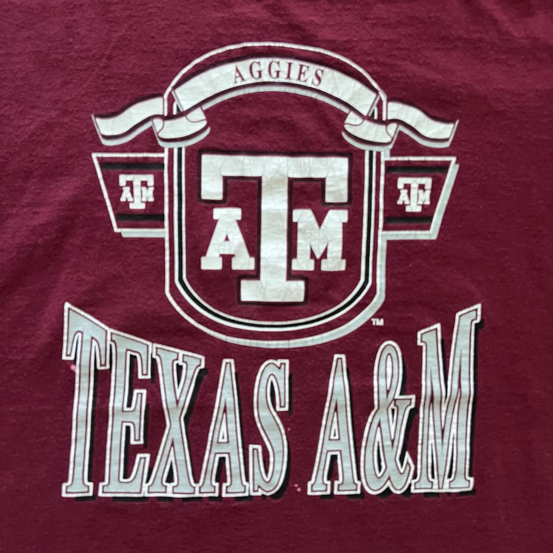 [XL] 미국 빈티지 싱글스티치 텍사스 AGGIES 티셔츠 상품이미지2