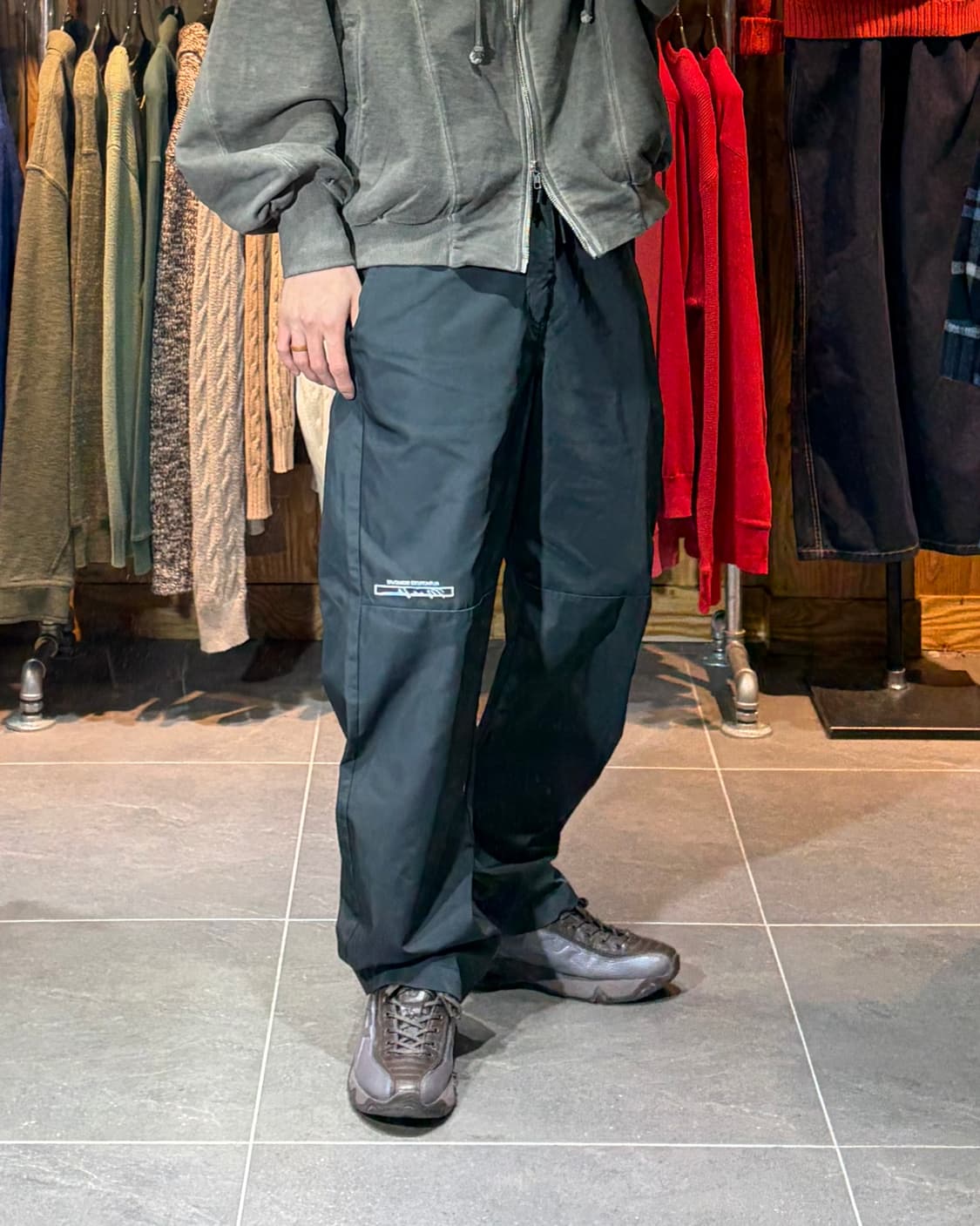 L Jordan 조던 플라이트 클럽 차콜 나일론 팬츠 상품이미지1