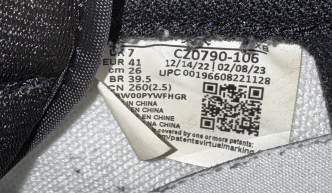 급처)조던1 레트로 로우 OG 블랙토 260 상품이미지6