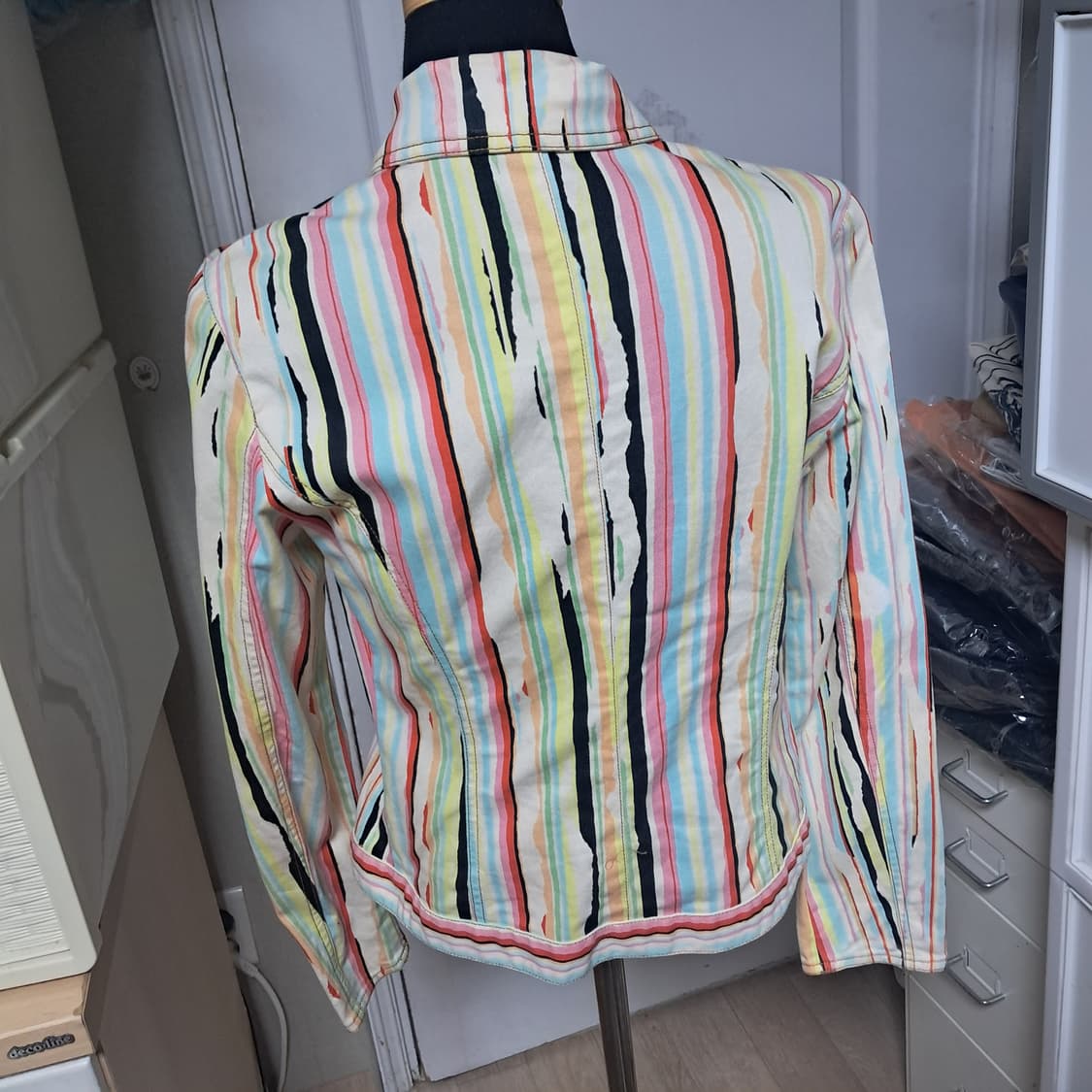 겐조 정품 스트라이프 데님 자켓 40사이즈(약55) 상품이미지3