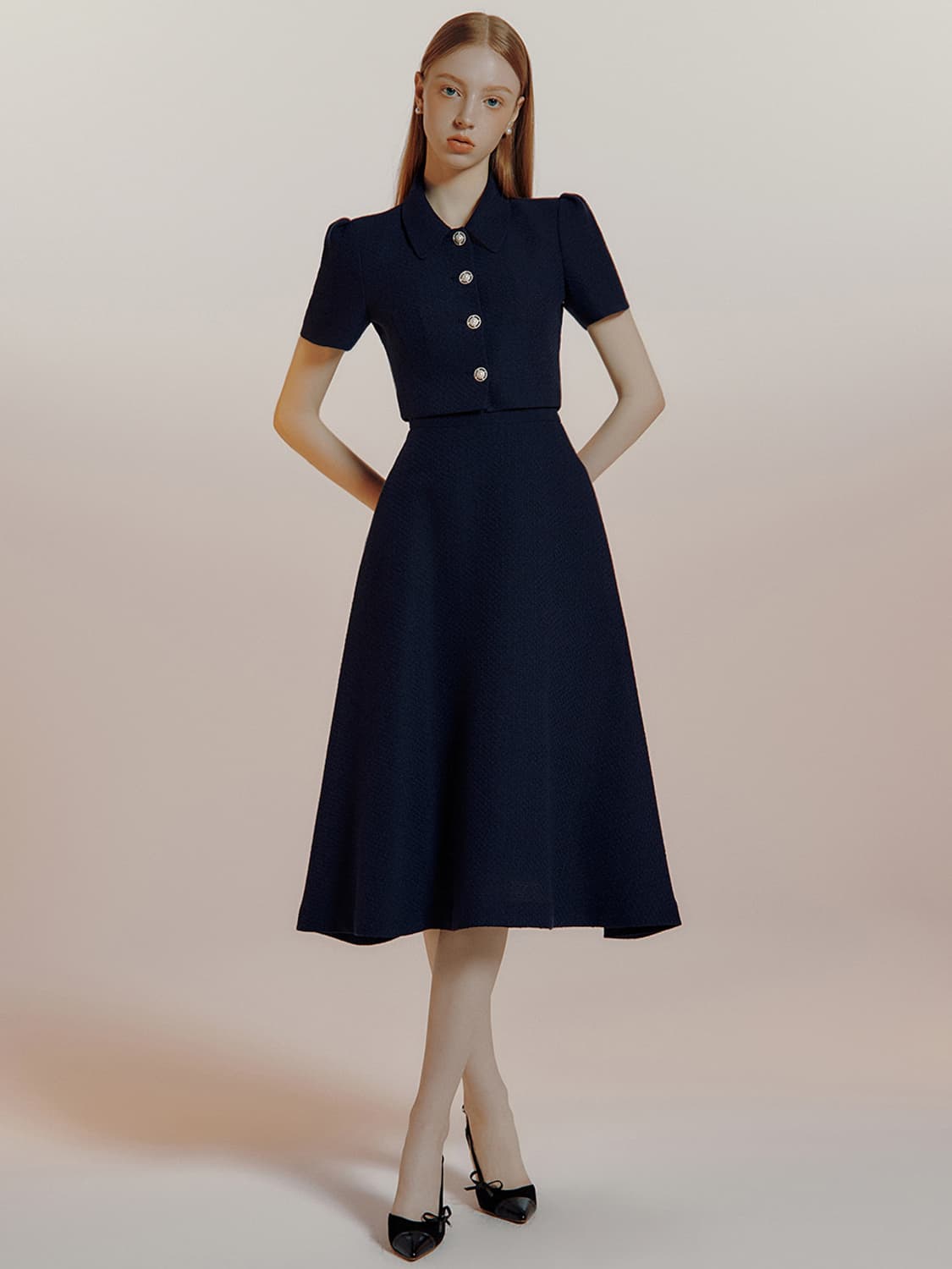 이바나헬싱키 트위드 셋업 판매해요 상품이미지3