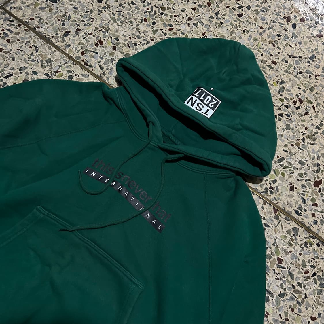 디스이스네버뎃(Thisisneverthat) 그린 후드티 상품이미지2