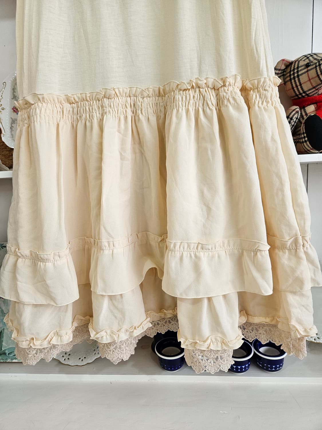 axes femme 레이스 프릴 원피스 상품이미지3