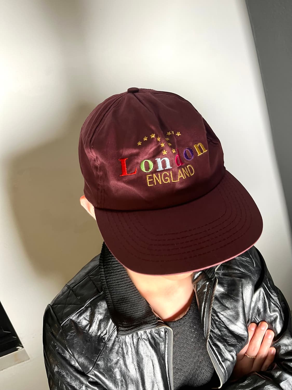 London Graphic Burgundy Cap 상품이미지2