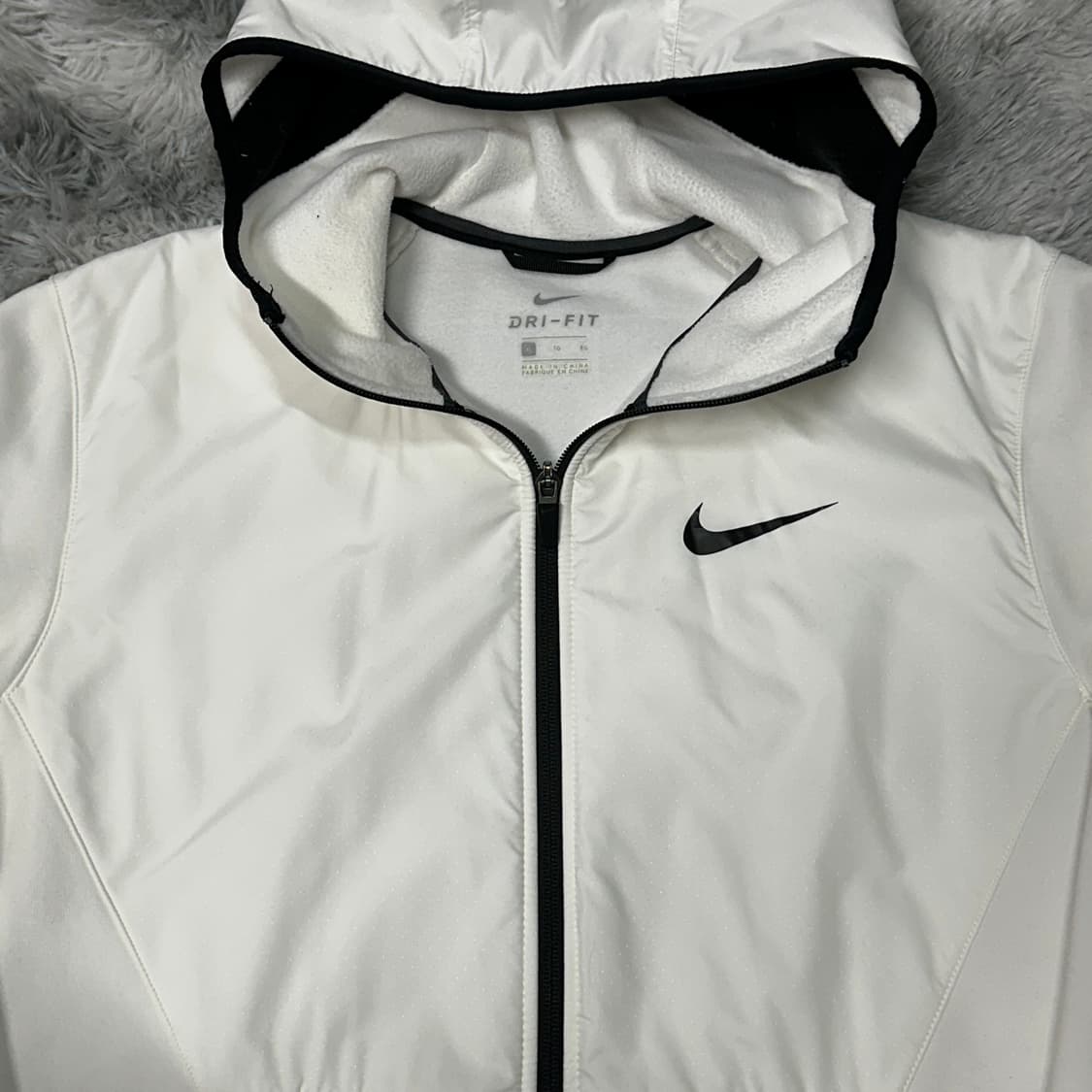 나이키 드라이핏 화이트 후드집업 자켓 XL 상품이미지2