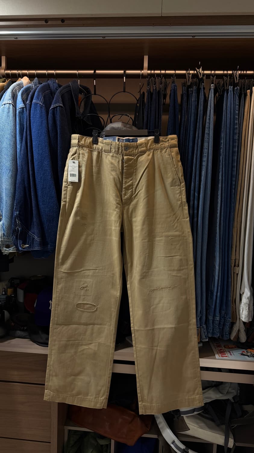 폴로랄프로렌 디스트레스드 빅 치노팬츠 35x34 상품이미지2