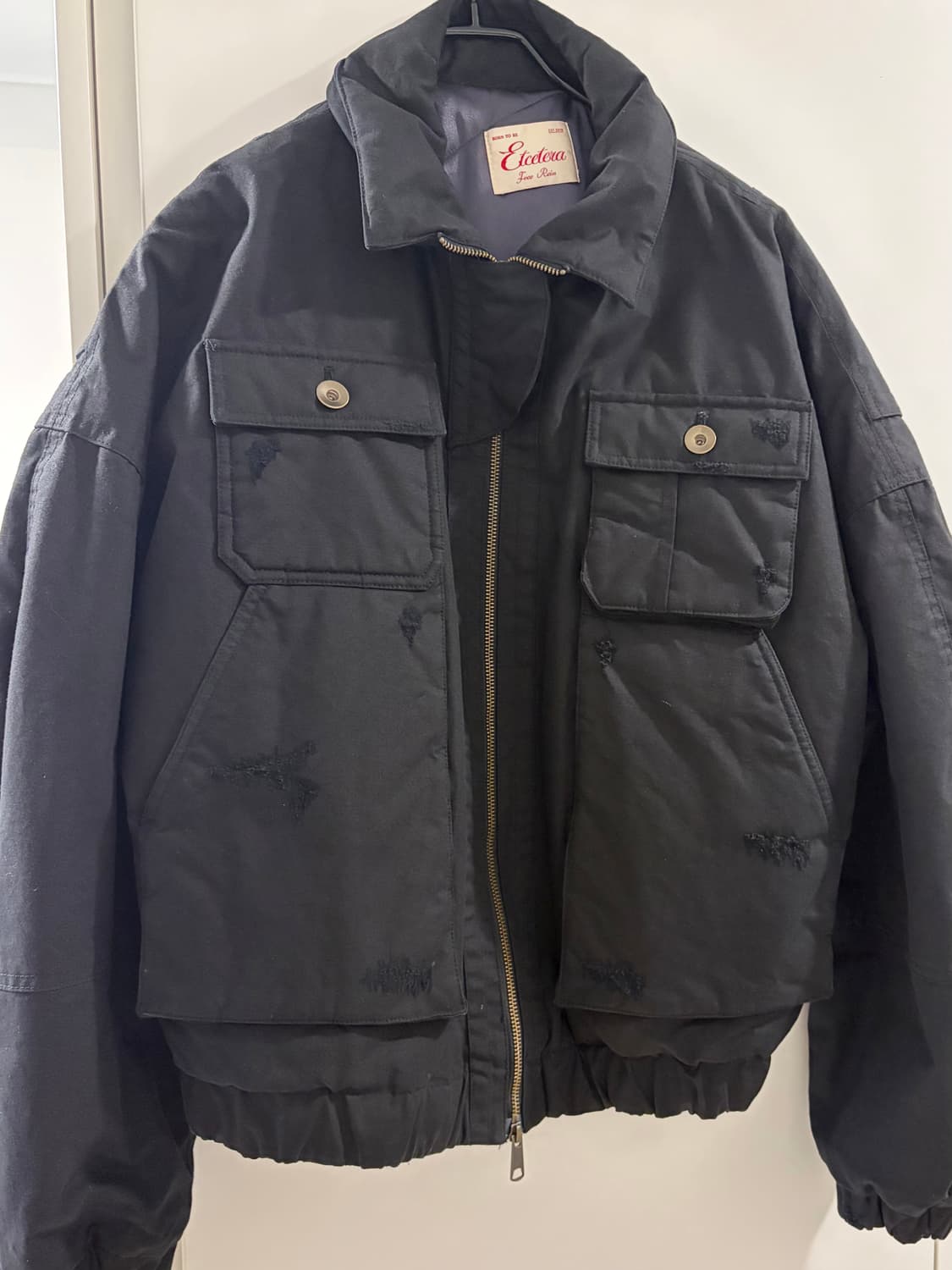 etce, destroyed padded bomber, M 상품이미지2