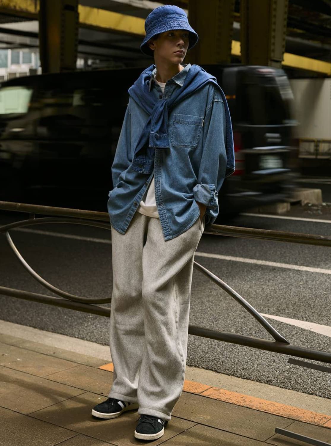 챔피온 X 카키스 클럽 스웨트 팬츠 Oxford Grey 상품이미지3