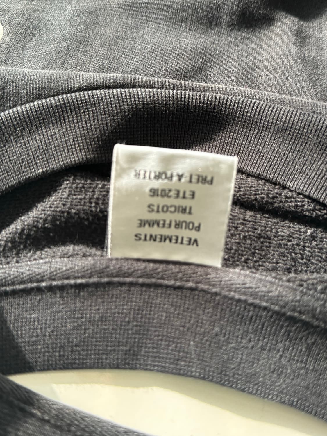 Vetements champion 콜라보 블랙 맨투맨 상품이미지5