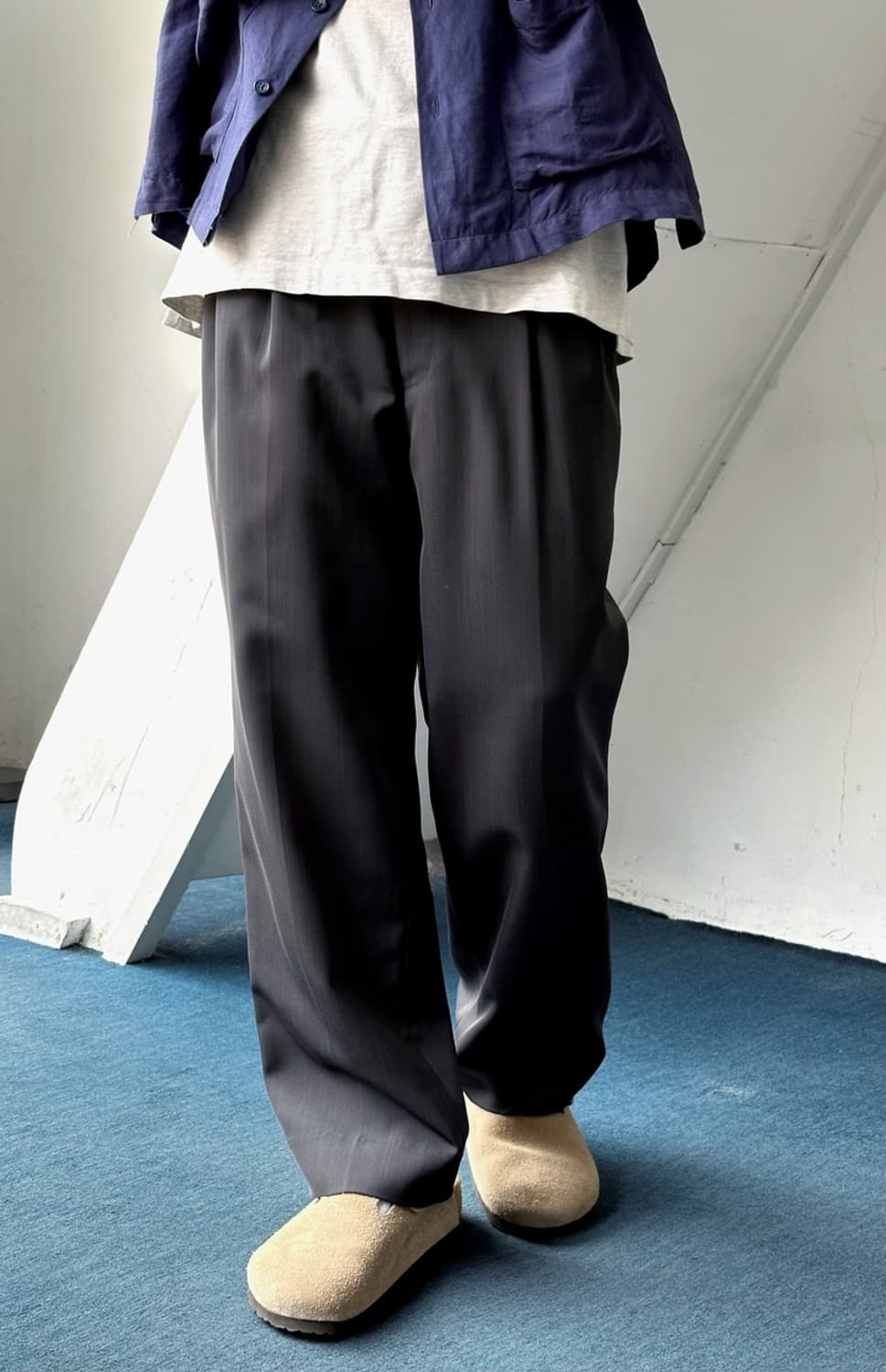 Tropical poly patterned 2 pleats trouser 상품이미지10