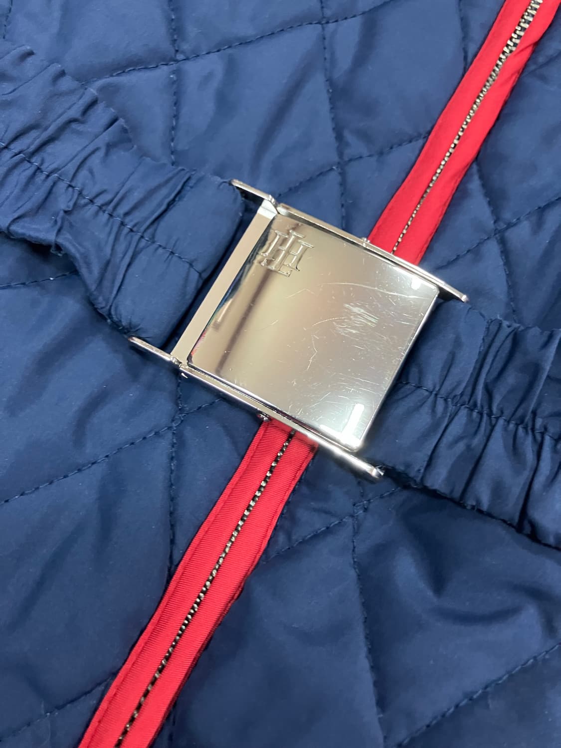 타미힐피거 퀼팅 벨트 자켓 코트 M 상품이미지5