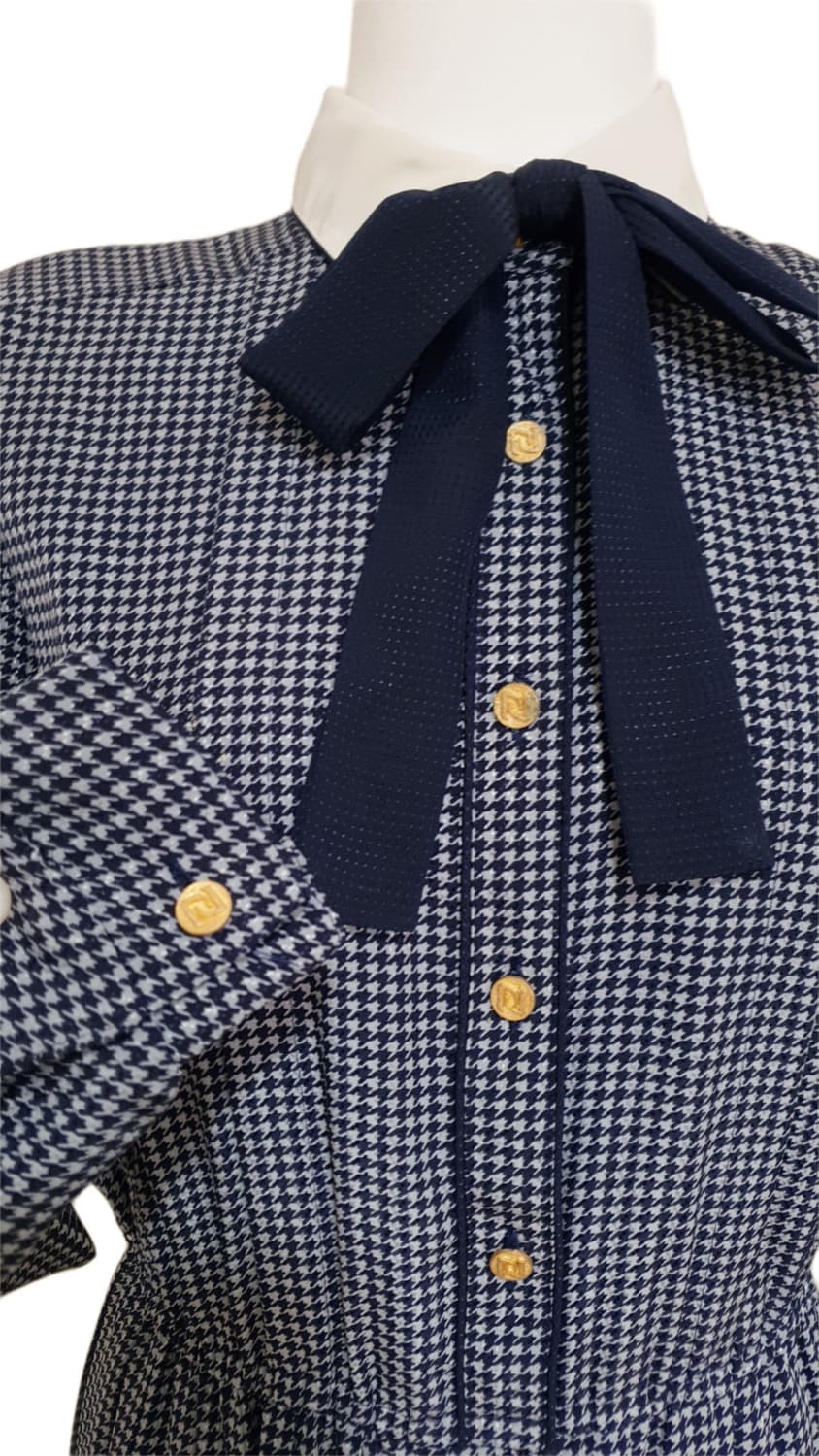 일본 빈티지 네이비 하운드 플리츠 원피스 상품이미지2