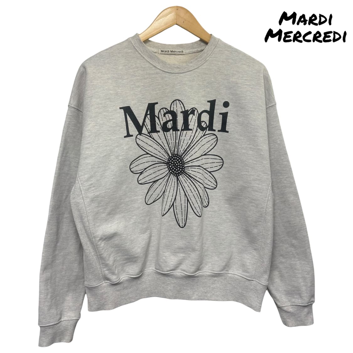 3779 마르디 메크르디 그레이 맨투맨 상품이미지1