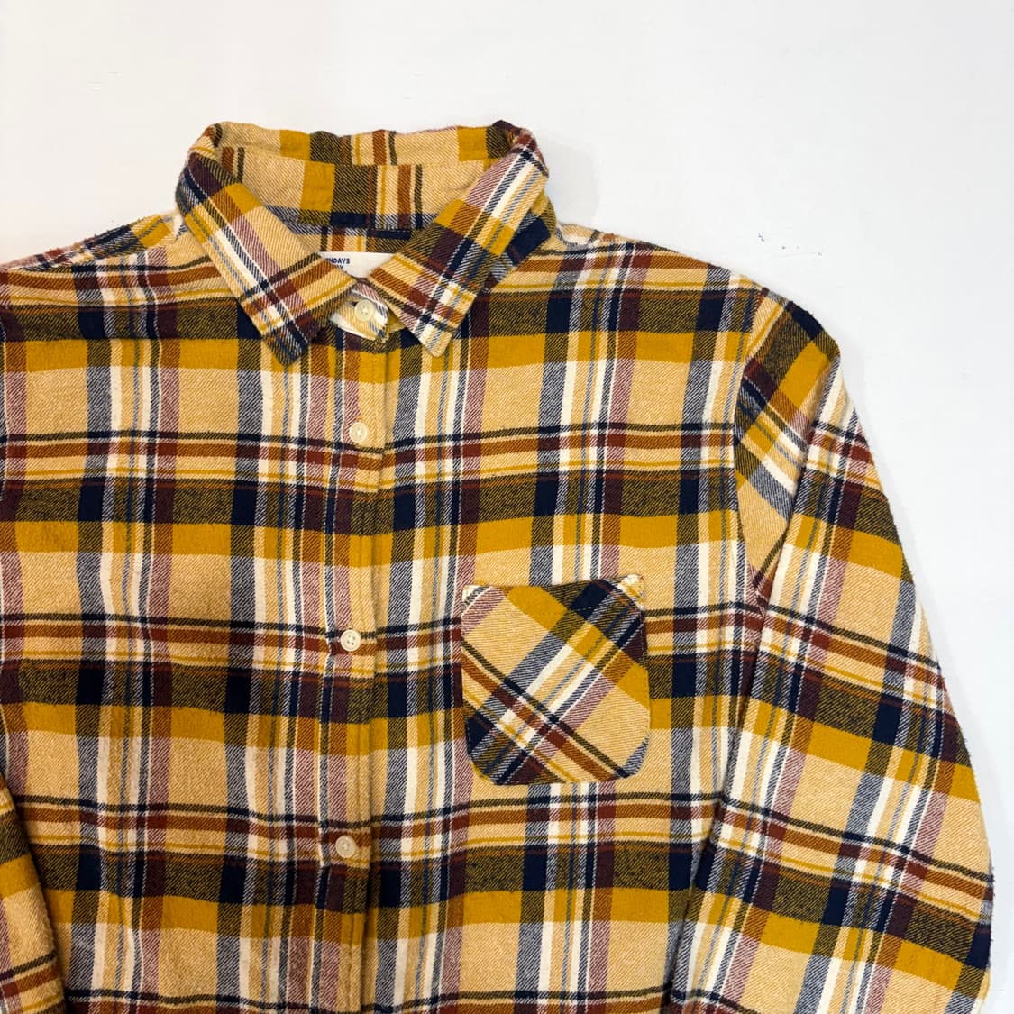 세븐데이즈이즈선데이 플란넬 체크 셔츠 (M) 상품이미지2