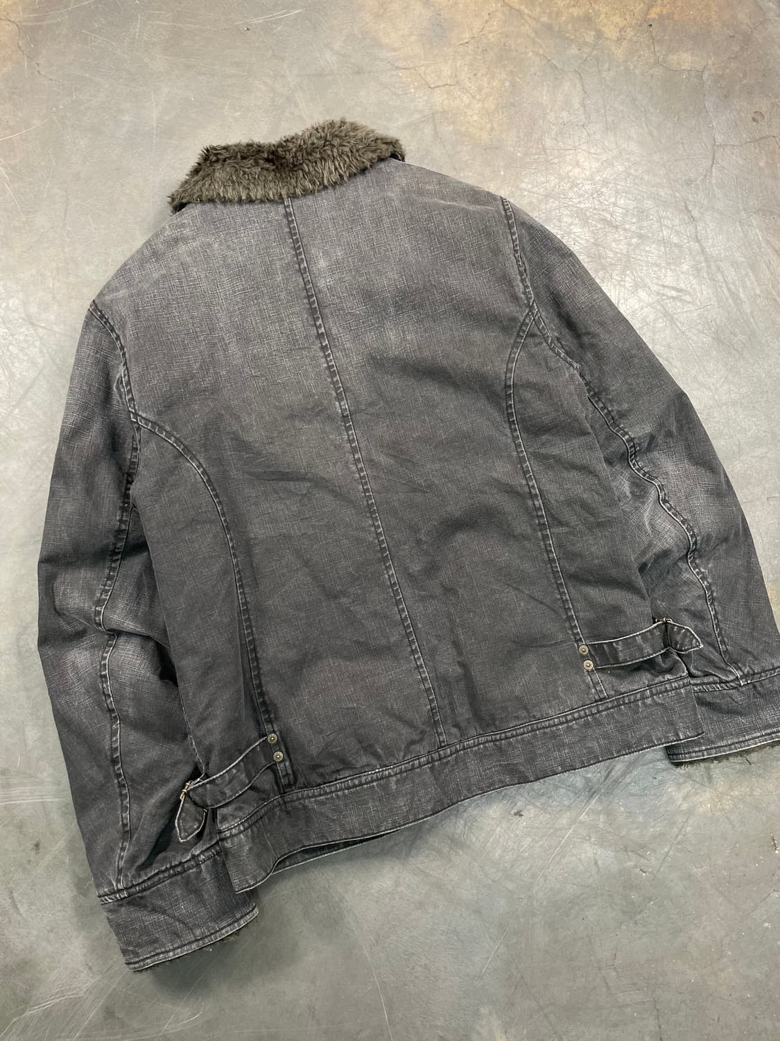 Ball 퍼 카라 데님 퀼팅 자켓 상품이미지7