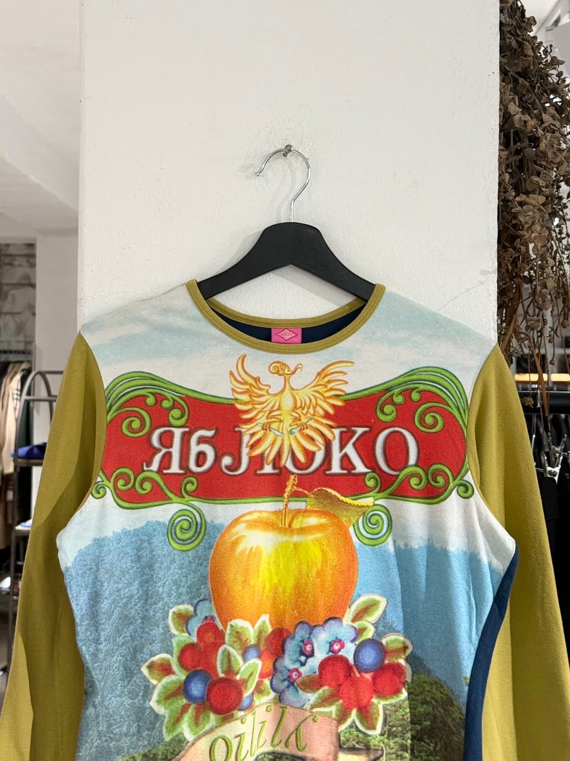 오일릴리 올리브 블루 그래픽 롱 슬리브 상품이미지4