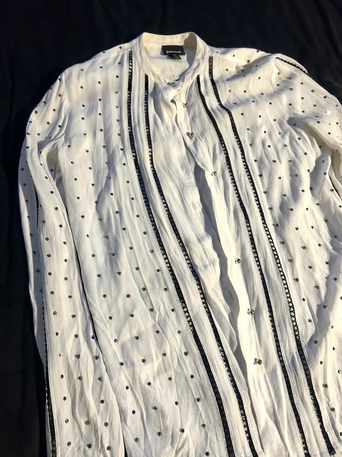 Just Cavalli Line Stud White Shirts 상품이미지2