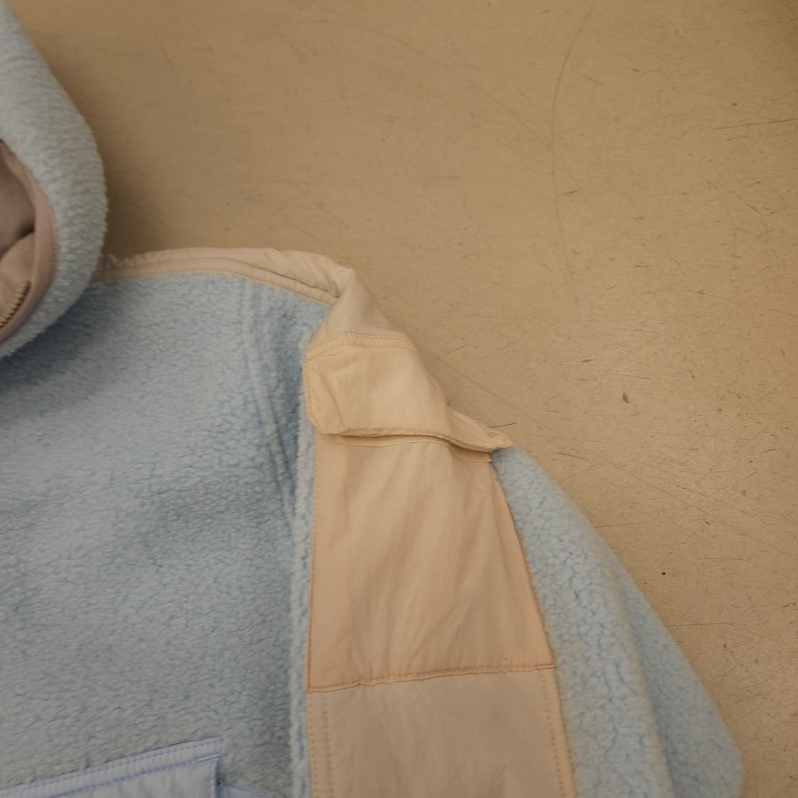 조던 배색 크롭 플리스 아노락 집업 상품이미지2