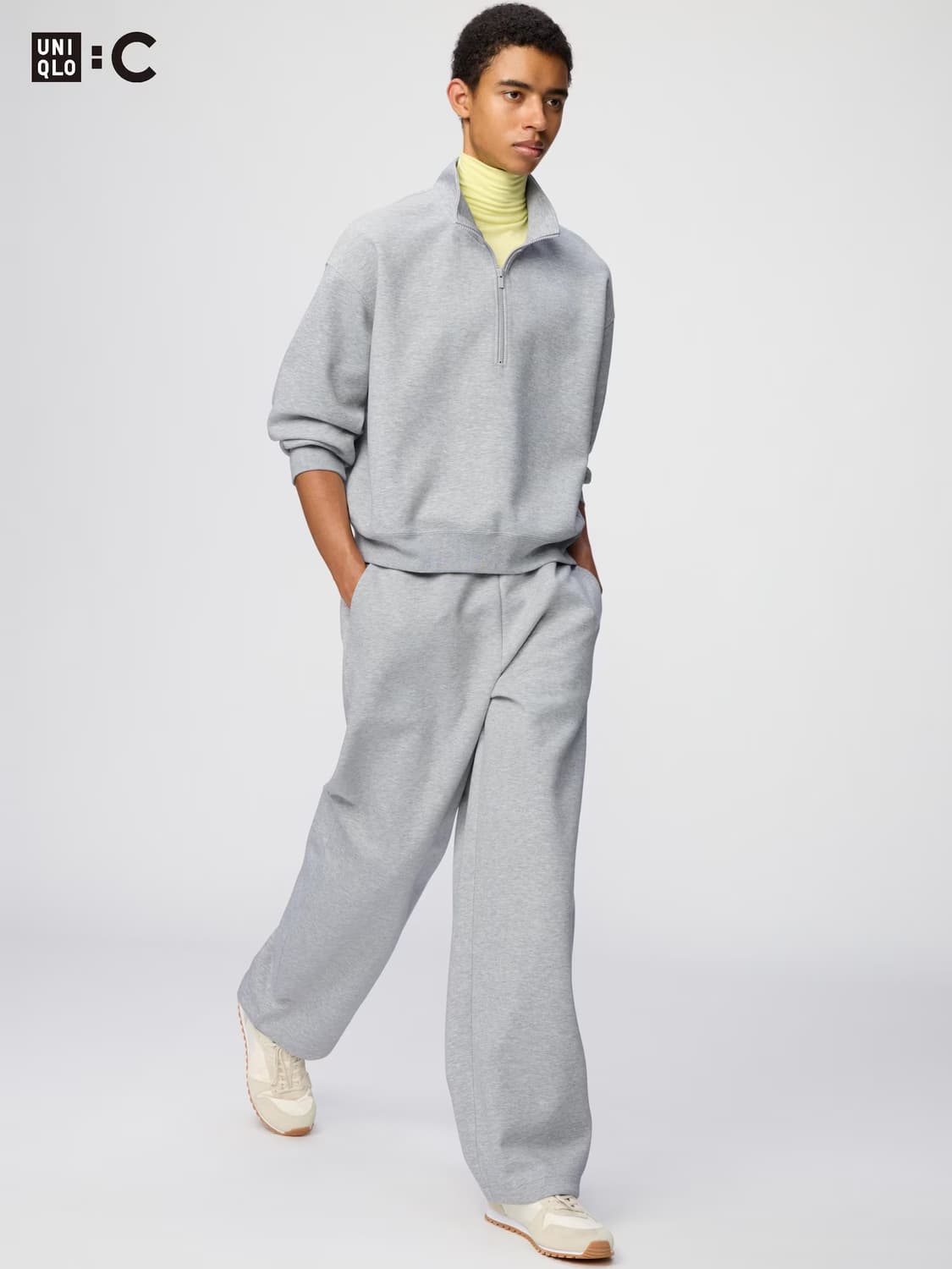 [2XL]  유니클로 스웨트와이드팬츠 상품이미지1