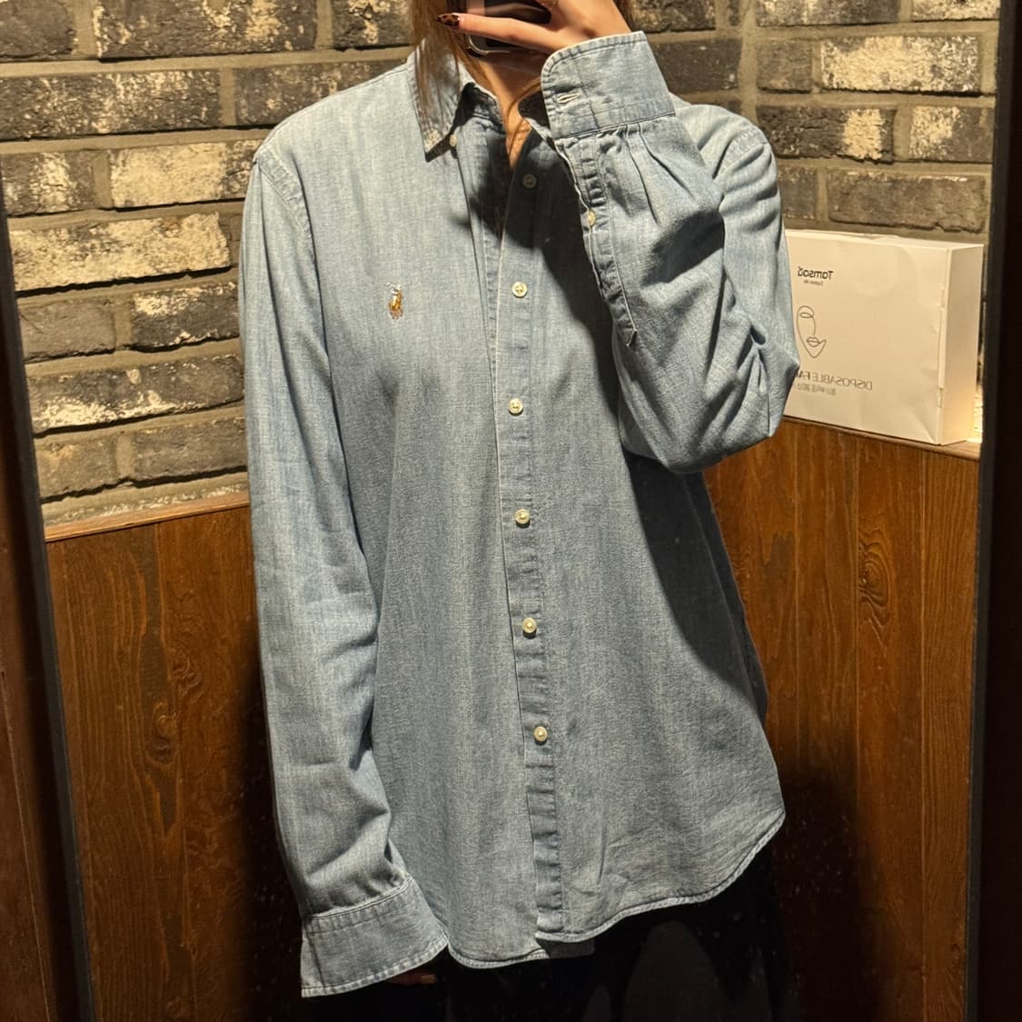 M) 폴로 랄프로렌 클래식핏 샴브레이 셔츠 상품이미지8