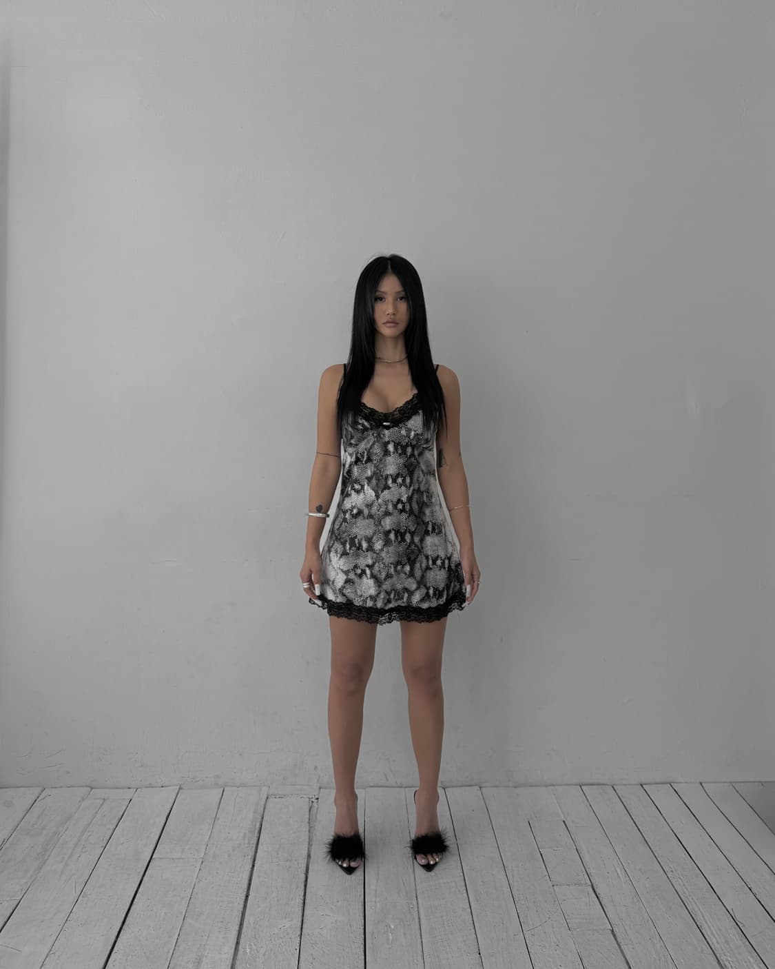 matteveil 매트베일 Python Slip Dress 상품이미지1