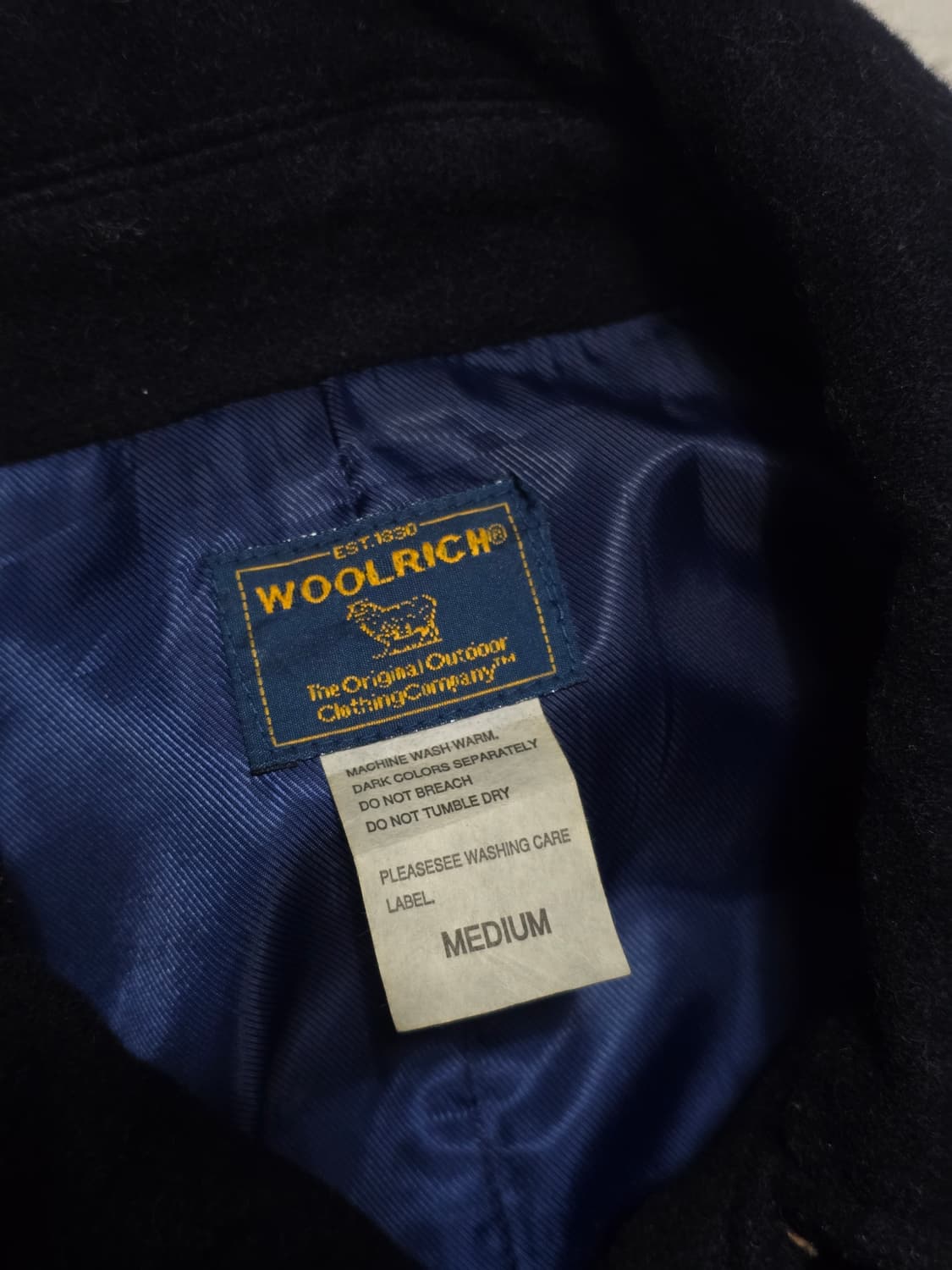 Woolrich 울리치 네이비 피코트 더블 코트 M 상품이미지6