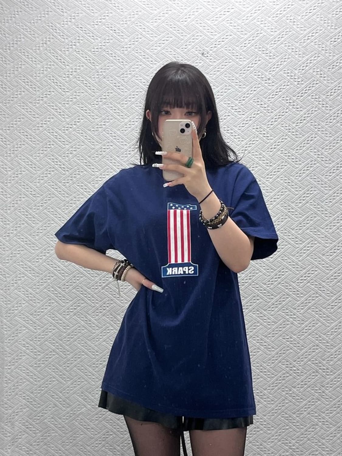 스피크 USA 빈티지 올드스쿨 레트로 성조기 반팔티 L C10899 상품이미지2