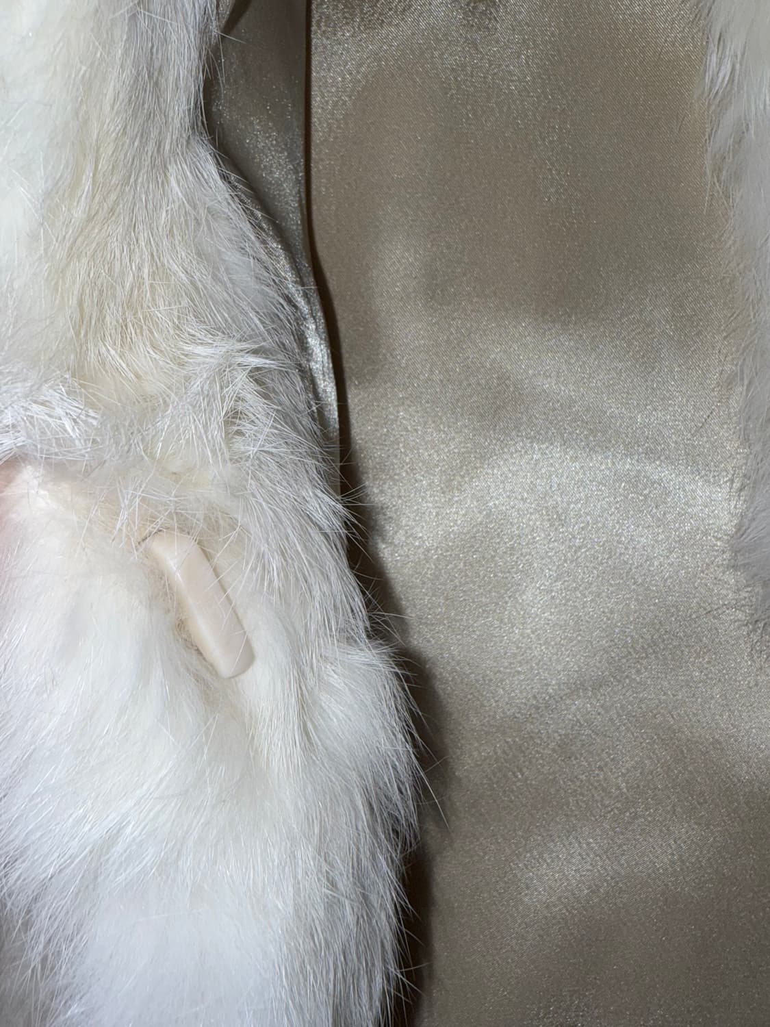 빈티지 아이보리 퍼 자켓 상품이미지3