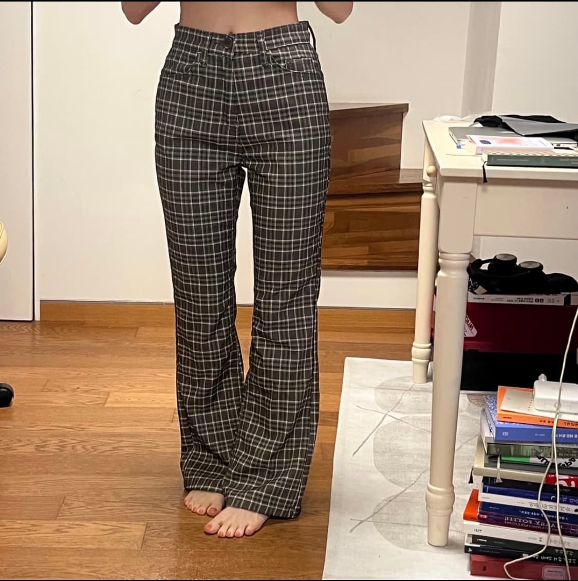 세미부츠컷 바지 블랙 상품이미지4