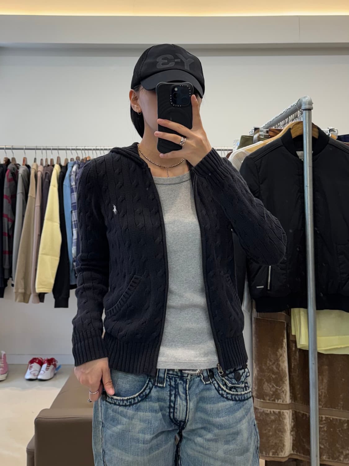 폴로 랄프로렌 케이블 니트 후드집업 상품이미지9