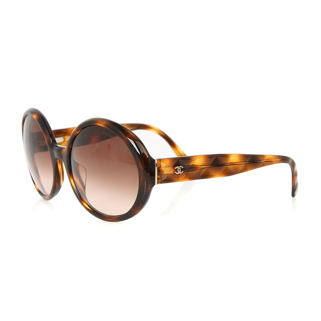 샤넬 퀼팅 선글라스 브라운 라운드 하바나 선글 5120 상품이미지2