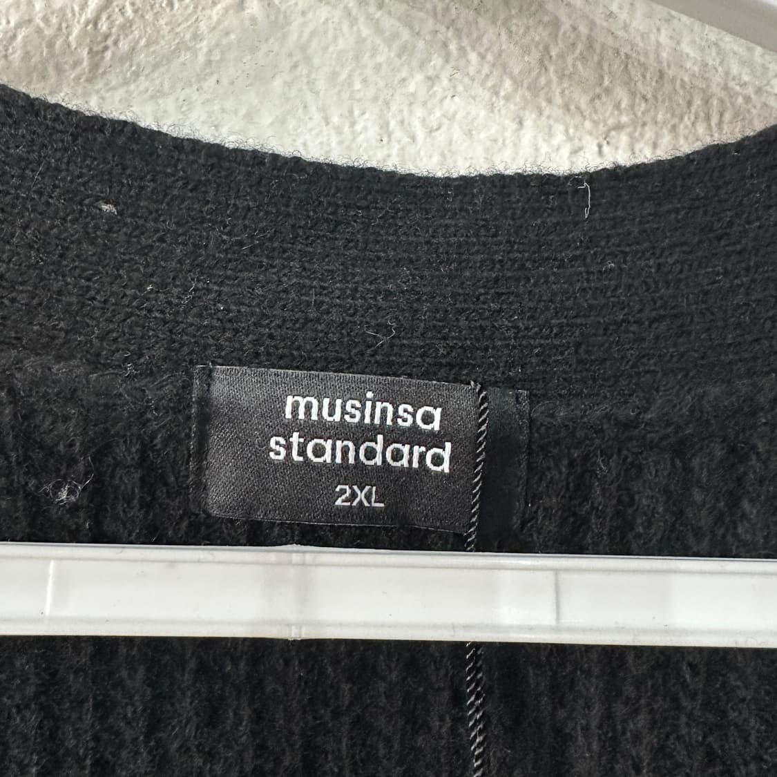 무신사스탠다드 램스울 오버핏 가디건 XXL 상품이미지3