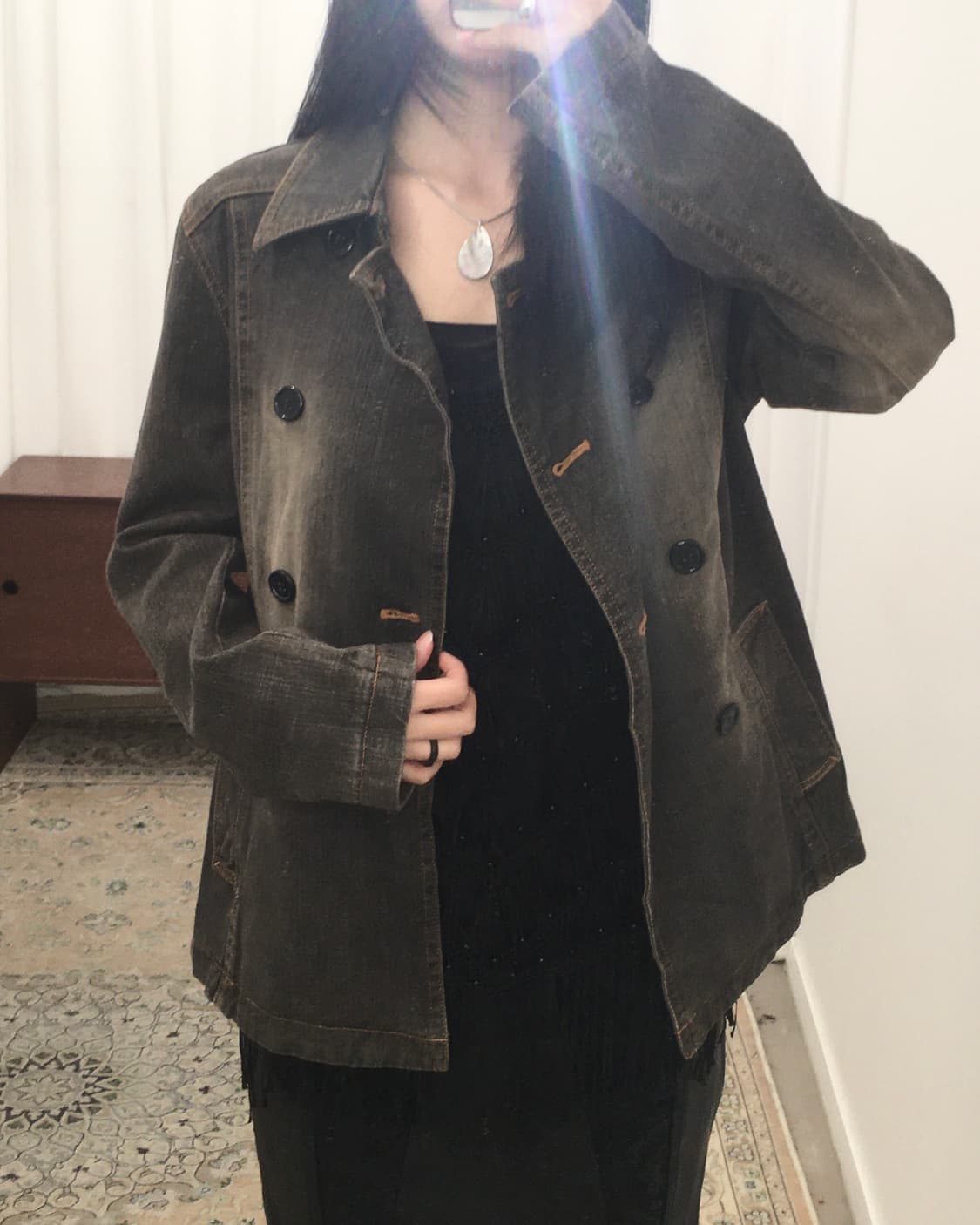 브라운 데님자켓 상품이미지6