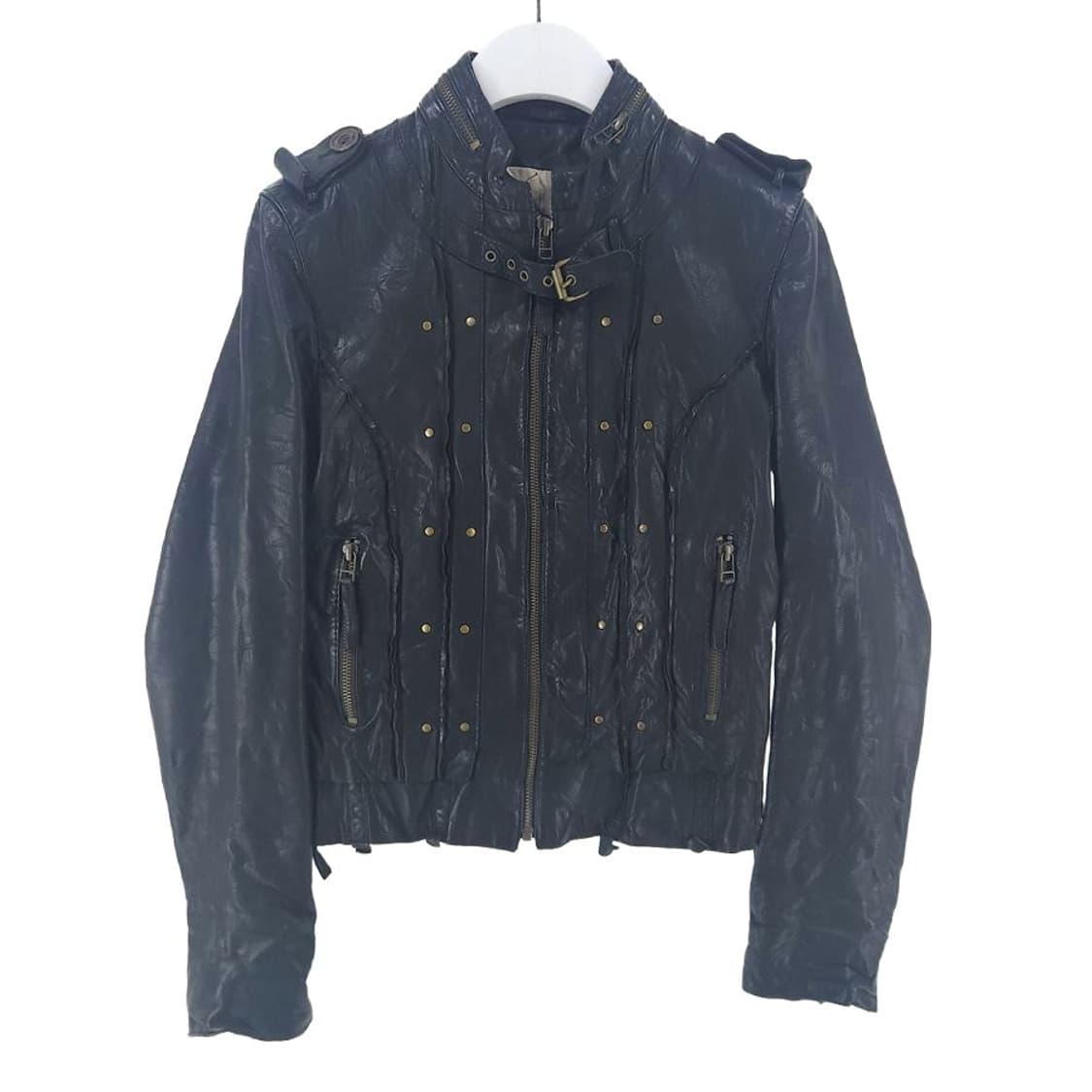 [여S]올세인츠 블랙 가죽 자켓[Y64-006] 상품이미지1