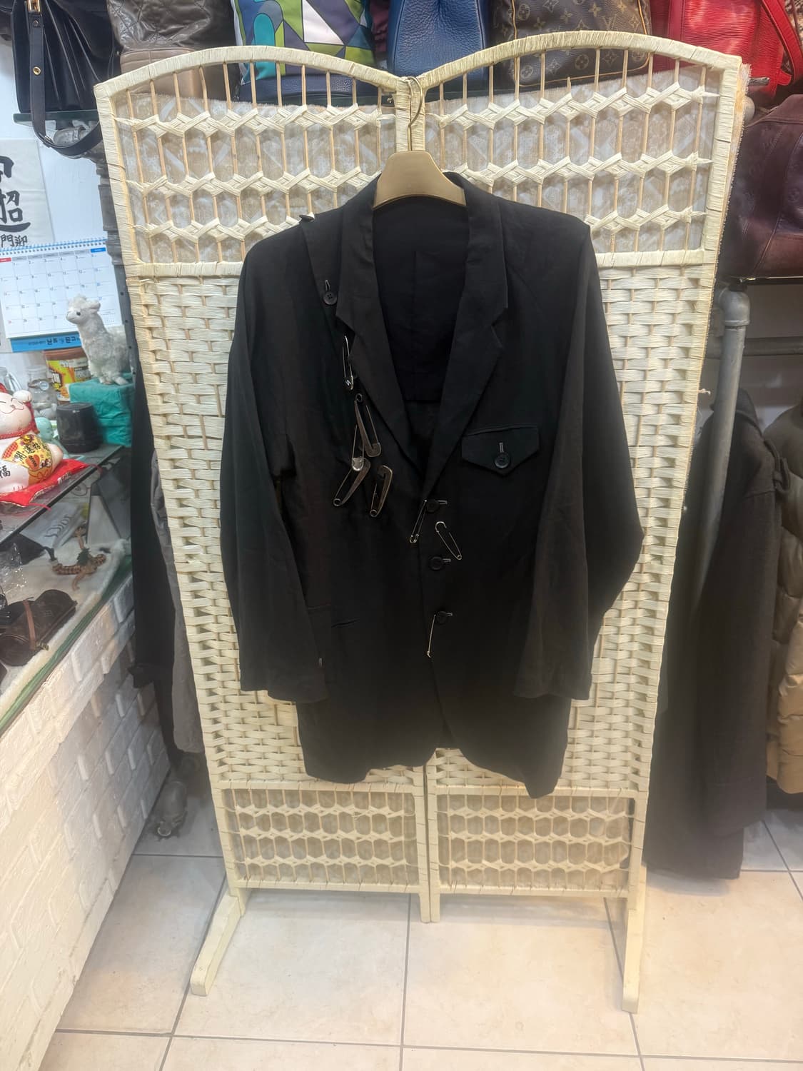 3/105/24ss 요지야마모토 세이프티 핀 린넨자켓 팝니다 상품이미지1