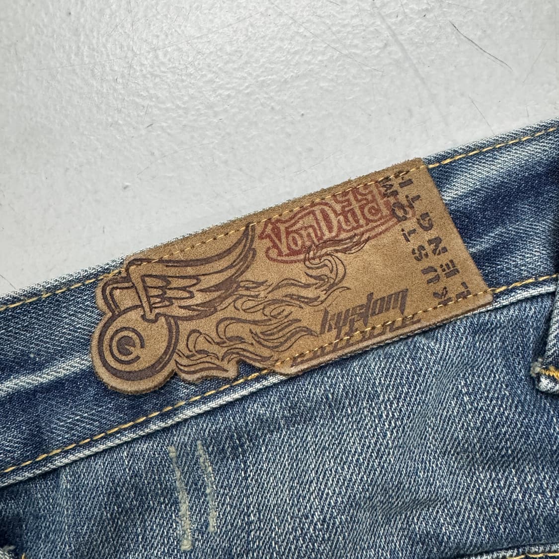 본더치 Y2K 빅로고 새깅 워싱 데님팬츠 상품이미지7