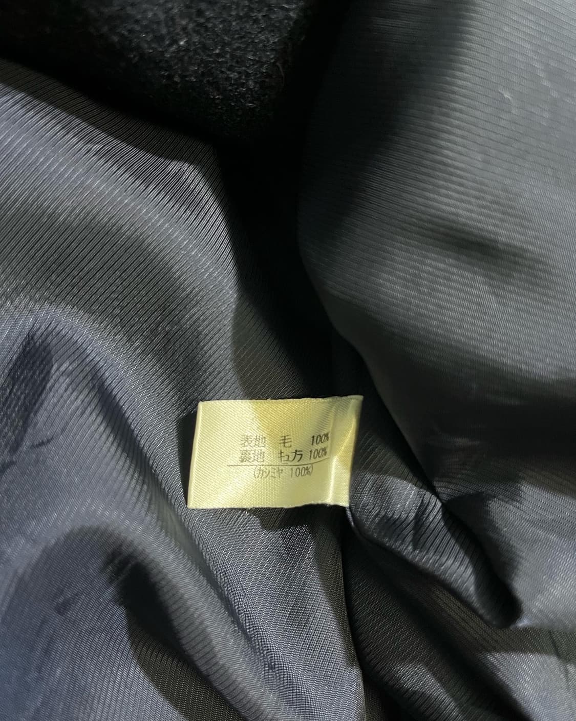 [F] VTG JPN 울 더블 코트 네이비 상품이미지5