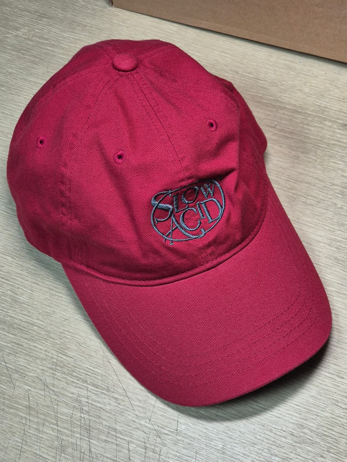 슬로우애시드 볼캡 레드 상품이미지1