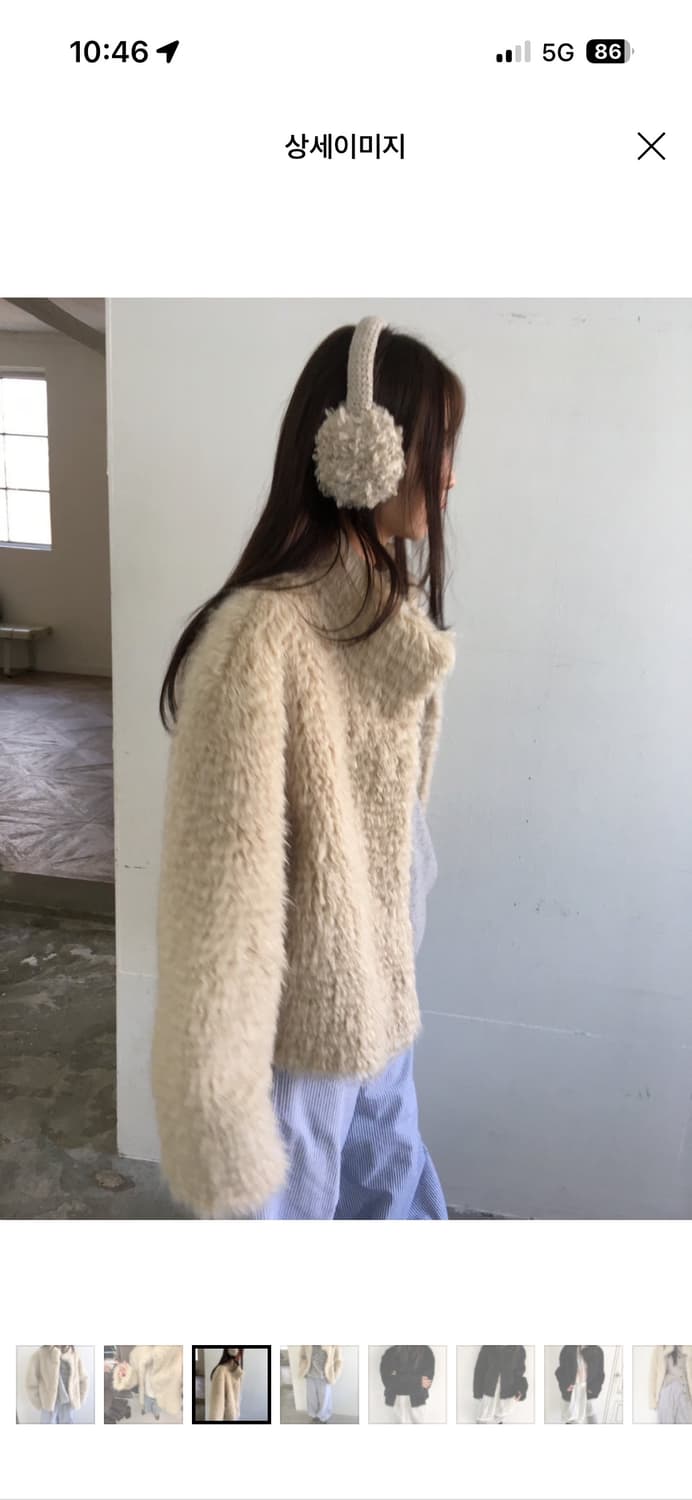 더 브리드 램스퍼자켓 베이지 새상품 (텍 안 뗌) 상품이미지2