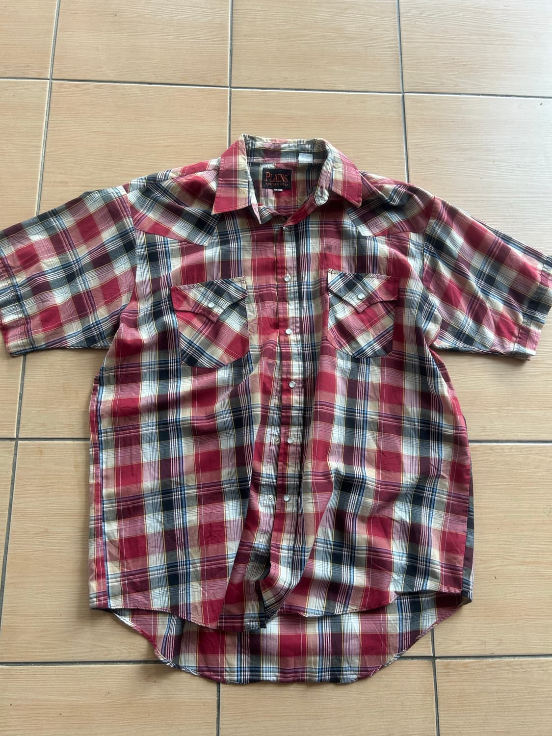 90‘s Plain western shirts 상품이미지1