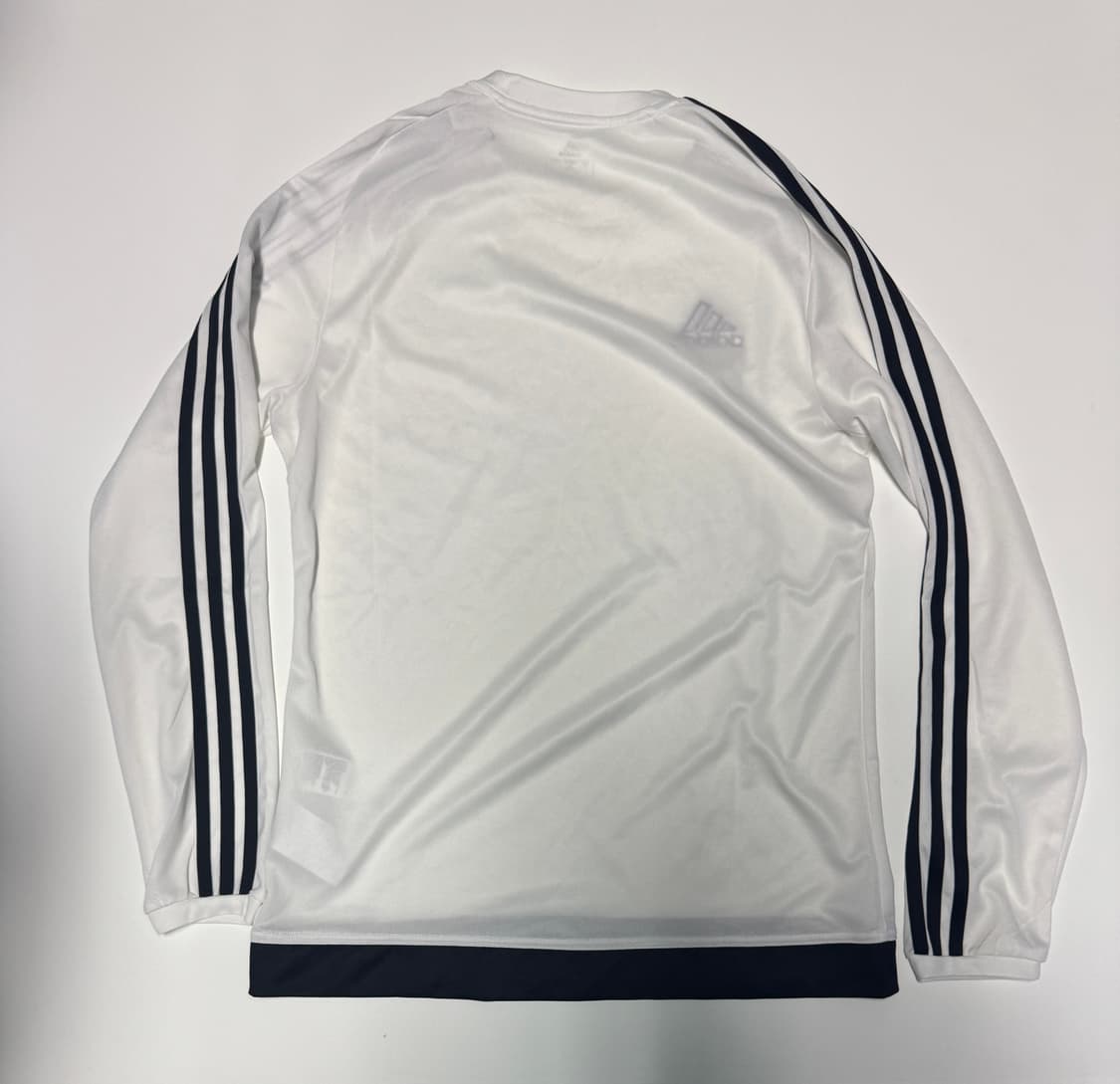 아디다스 화이트 블랙 삼선 기능성 긴팔티 M 상품이미지2