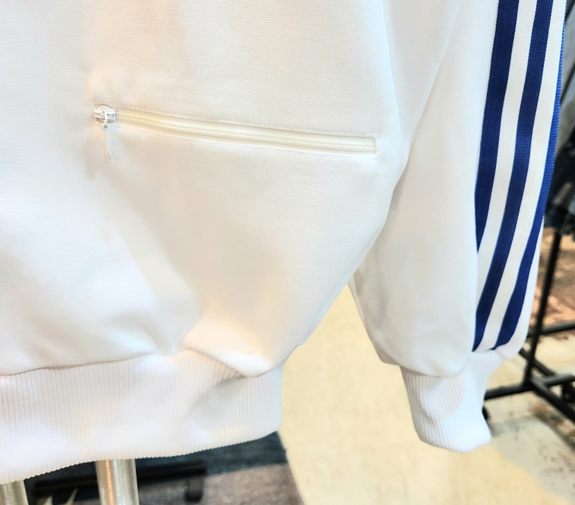 80s 아디다스 올드스쿨 삼선 화이트 트랙탑 져지 상품이미지4